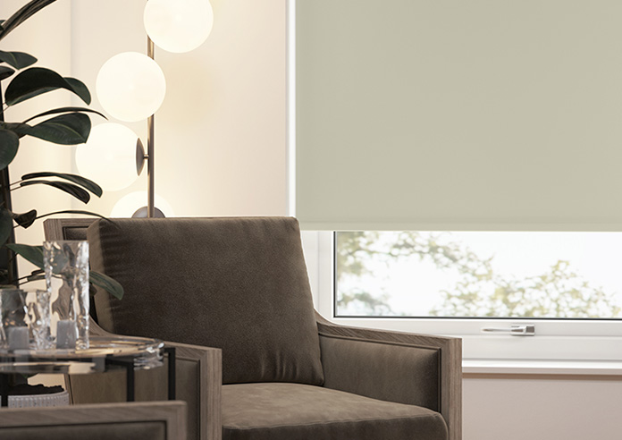 Trinity (FR Blackout), Rice Paper - Twist&Fit Roller Blind - Image 5